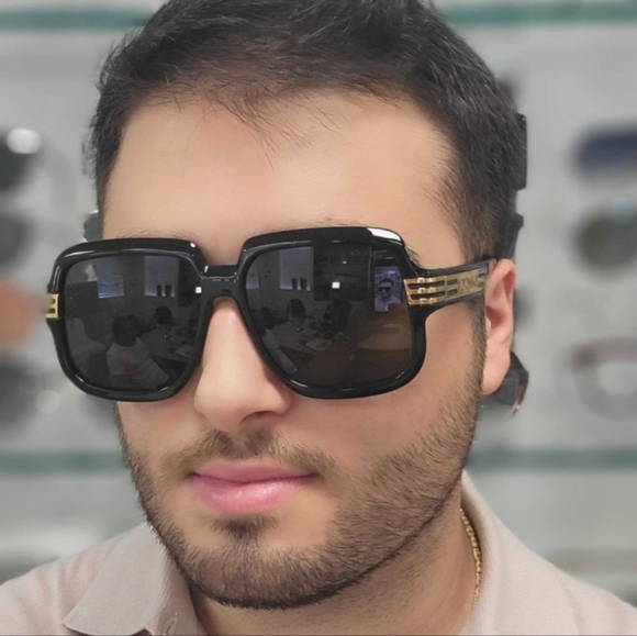 NEW UNISEX OVERSIZED SQUARE SUNGLASSES GG0979S 001 BLACK GUCCI EYEWEAR - Picture 4 of 11